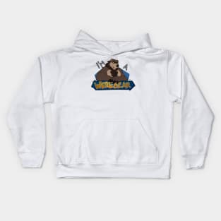 I'm a werebear, brown Kids Hoodie